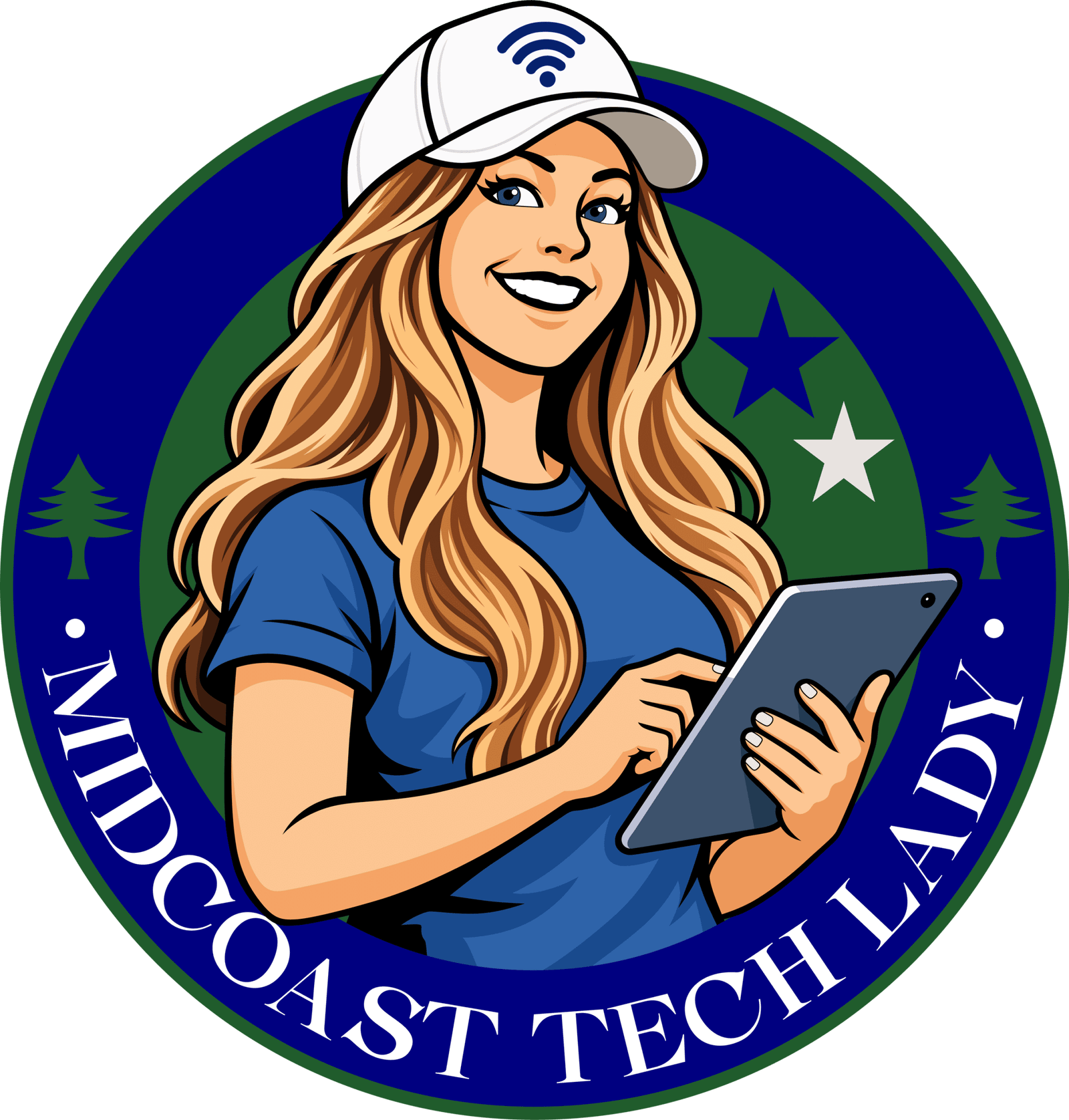 Tech Support Midcoast Maine Logo for Midcoast Tech Lady